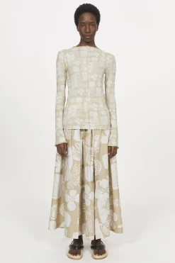 New Rodebjer Columbina Sketchbook Jersey Top