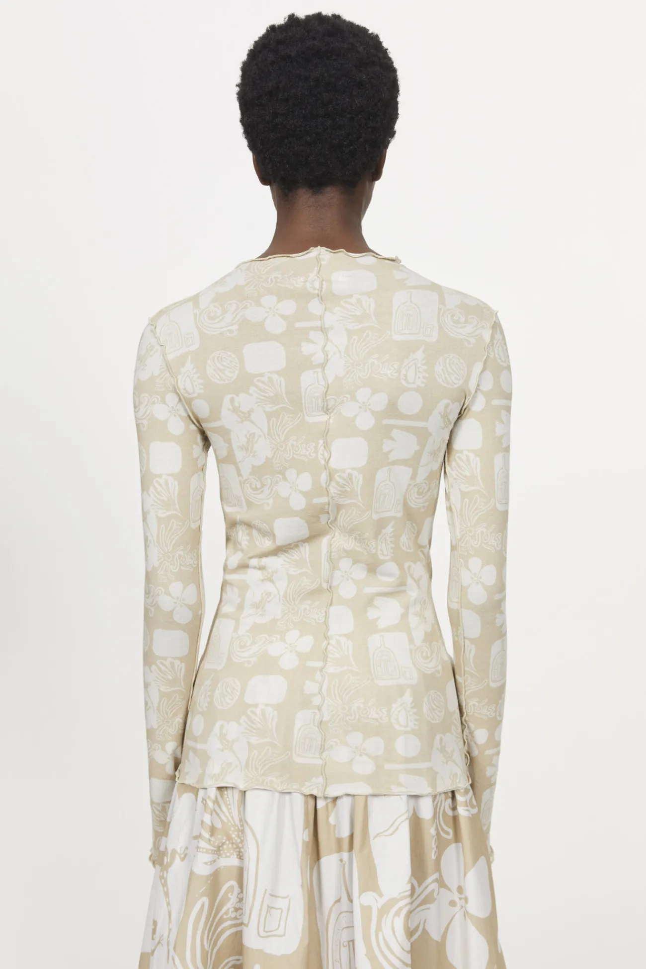 New Rodebjer Columbina Sketchbook Jersey Top