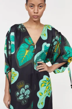 Hot Rodebjer Dakota Leaf Hammered Dress