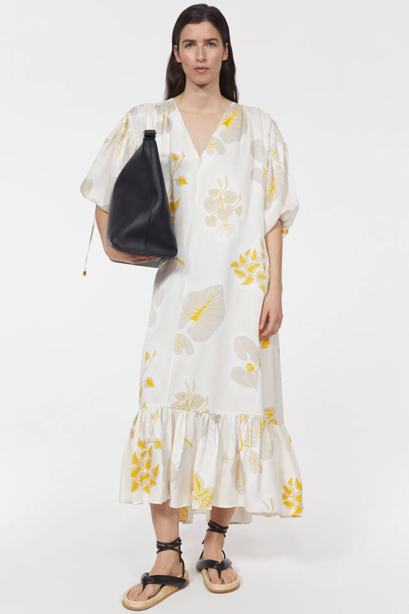 Rodebjer Dakota Leaf Hammered Dress