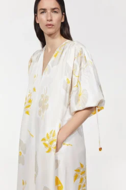 Rodebjer Dakota Leaf Hammered Dress