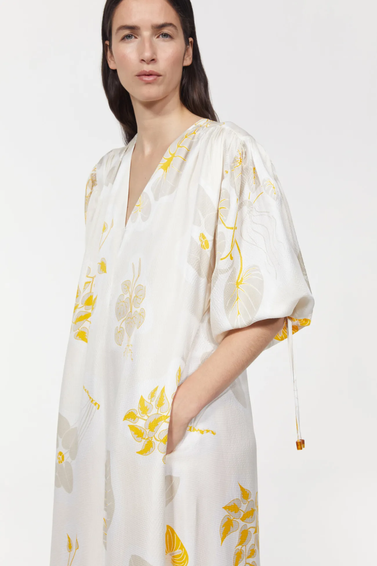 Rodebjer Dakota Leaf Hammered Dress