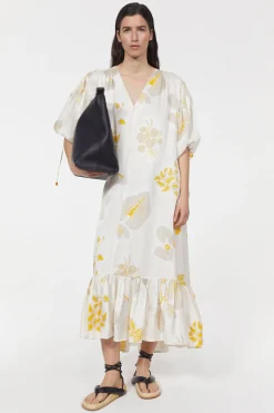 Clearance Rodebjer Dakota Leaf Hammered Dress