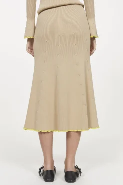 Online Rodebjer Fly Rib Knitted Skirt