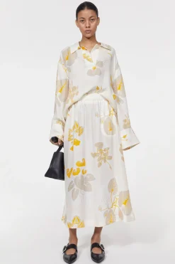 New Rodebjer Marla Leaf Skirt