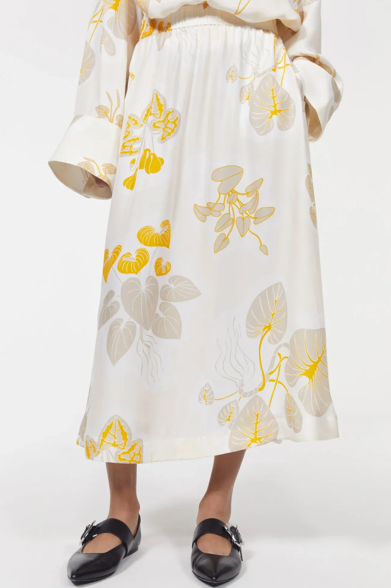 New Rodebjer Marla Leaf Skirt